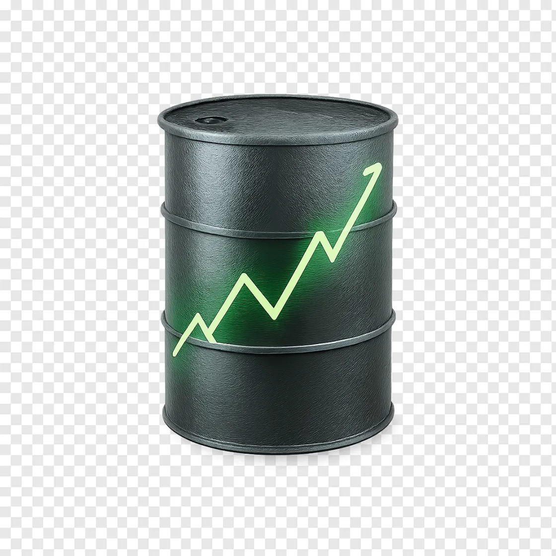 Oil Price Surge PNG Element For Financial Charts