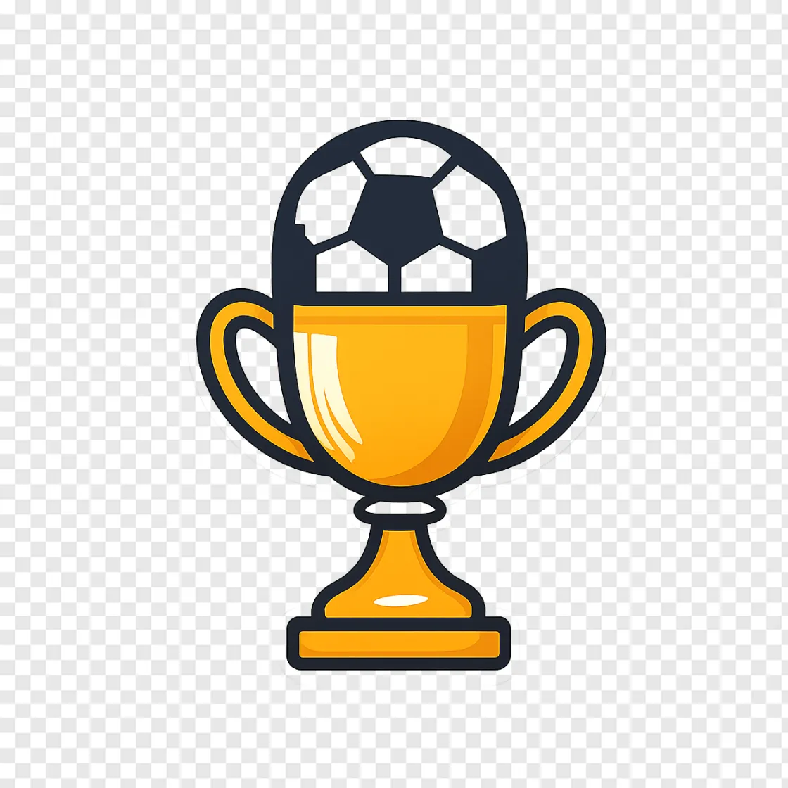 Champions League Football PNG Graphic