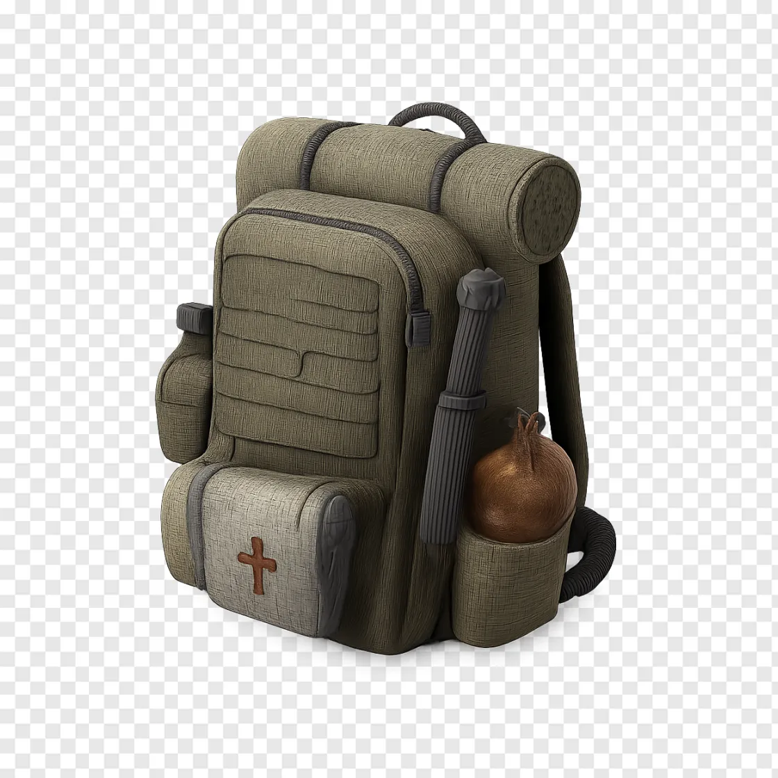 Tactical Loot Backpack PNG Transparent Image