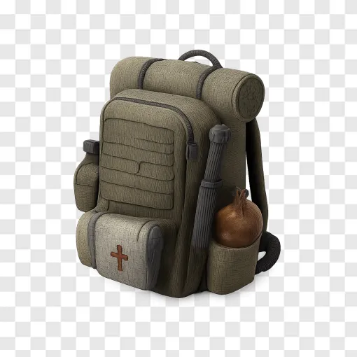 Tactical Loot Backpack PNG Transparent Image