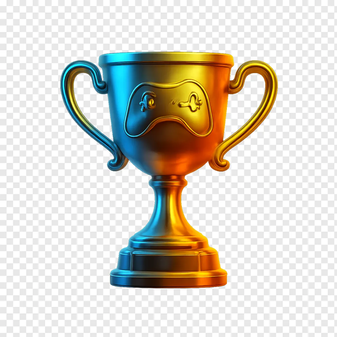 Golden Esports Gaming Trophy PNG