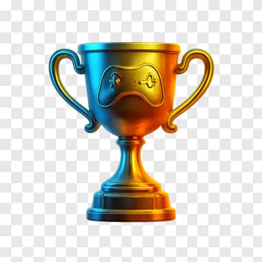 Golden Esports Gaming Trophy PNG