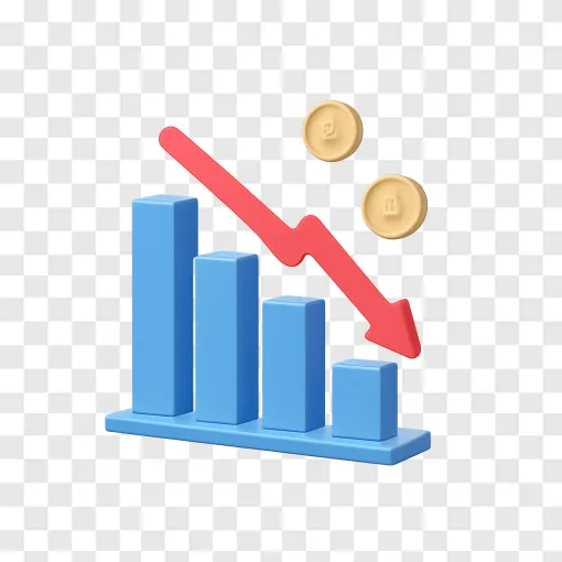 Stock Market Crash And Inflation PNG Image For Financial Design
