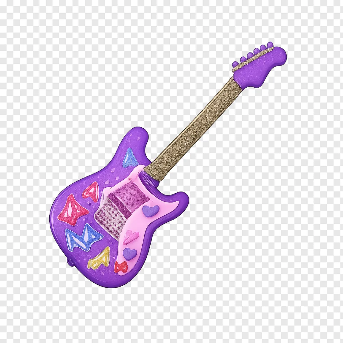 Concert Guitar PNG Aesthetic Music Festival Graphic