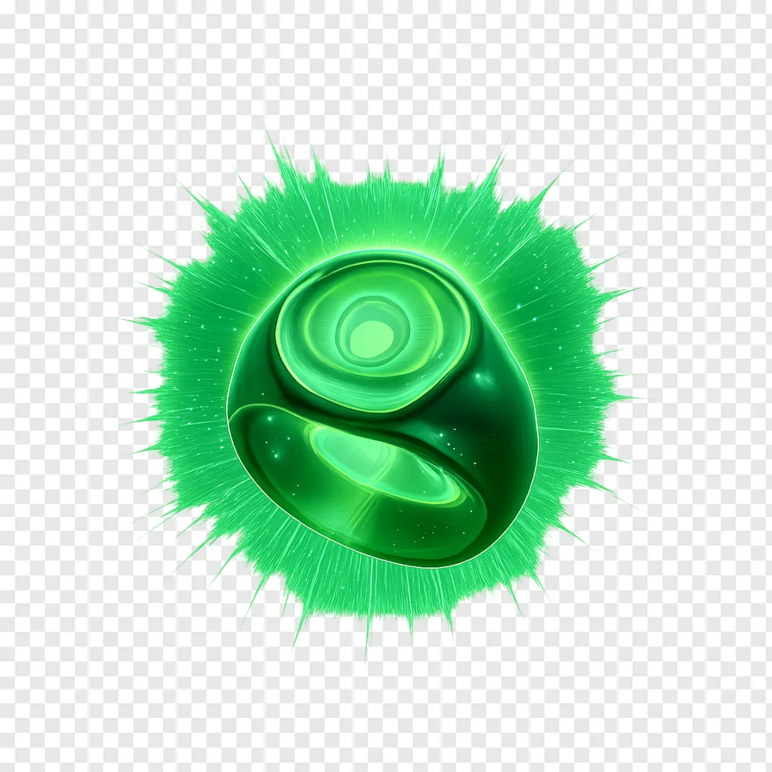 Green Power Ring PNG Icon For Sci-Fi Fans