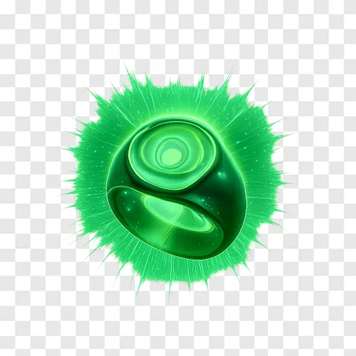 Green Power Ring PNG Icon For Sci-Fi Fans