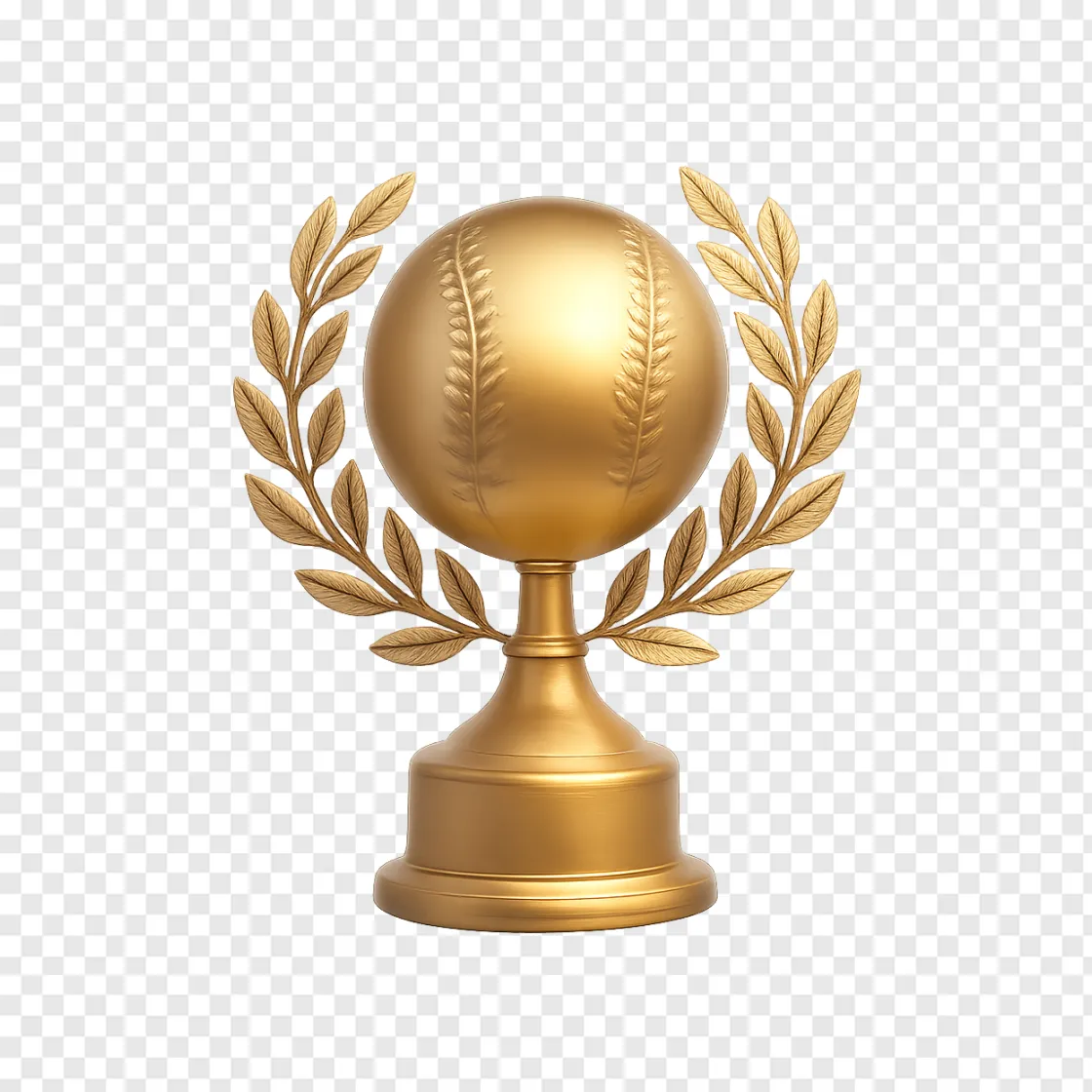 Baseball Championship Trophy PNG