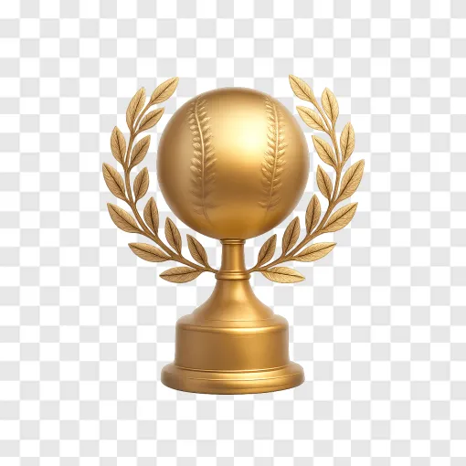 Baseball Championship Trophy PNG