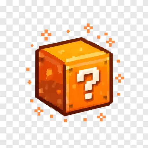 Minecraft Lucky Block PNG Transparent Image