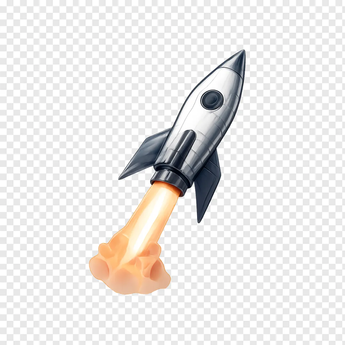 Space Rocket Launch PNG Image For Design