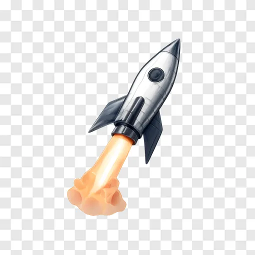 Space Rocket Launch PNG Image For Design