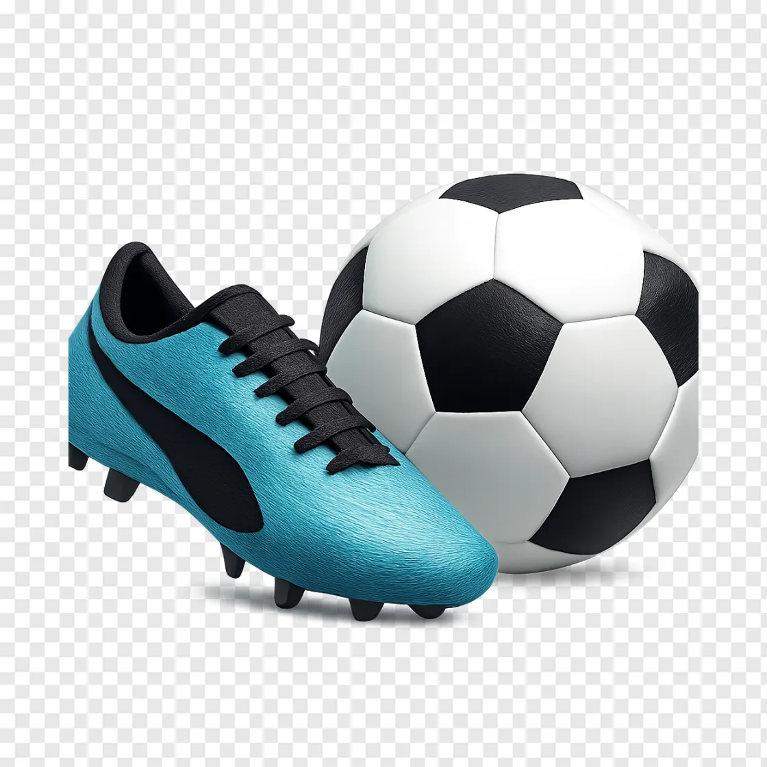 Soccer Cleat And Football PNG Image For Sports Design