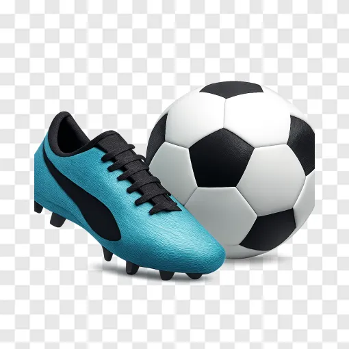Soccer Cleat And Football PNG Image For Sports Design