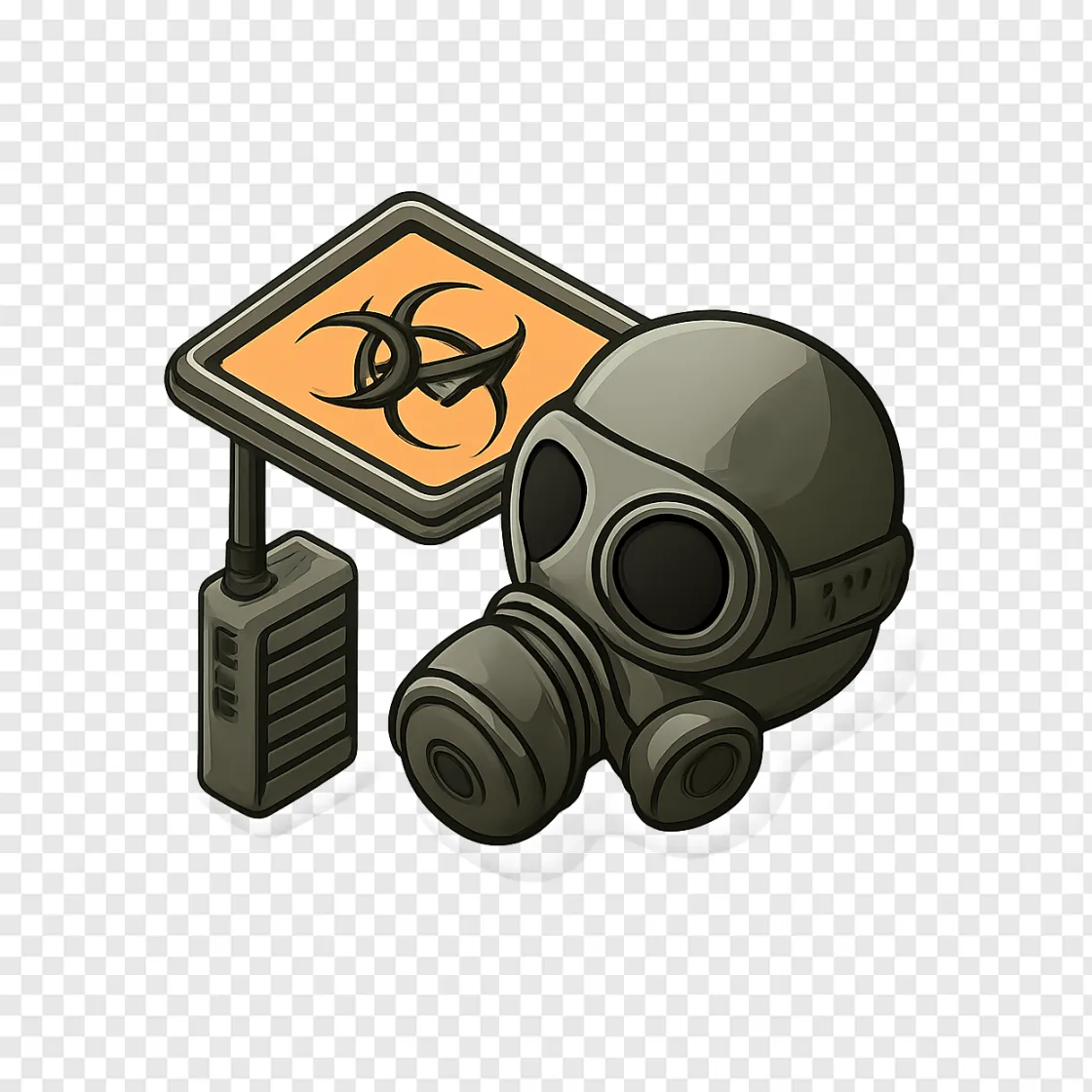 Zombie Apocalypse Survival Gear PNG Transparent Image
