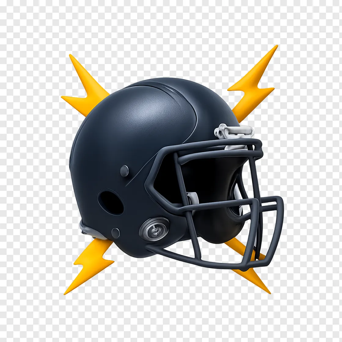 American Football Helmet PNG Transparent Background