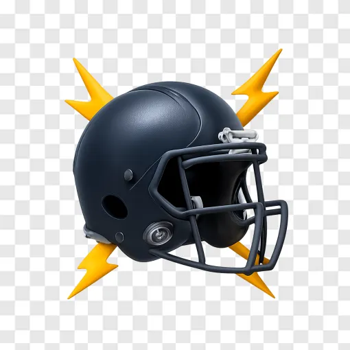 American Football Helmet PNG Transparent Background