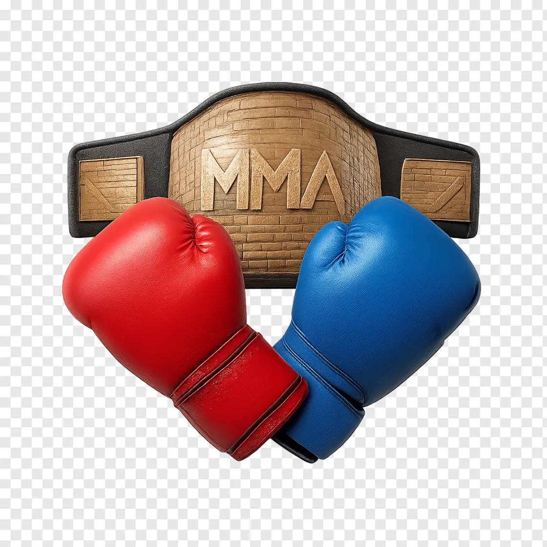 MMA Championship Belt PNG Graphic For Sports Design