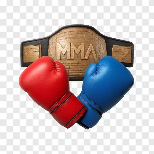 MMA Championship Belt PNG Graphic For Sports Design