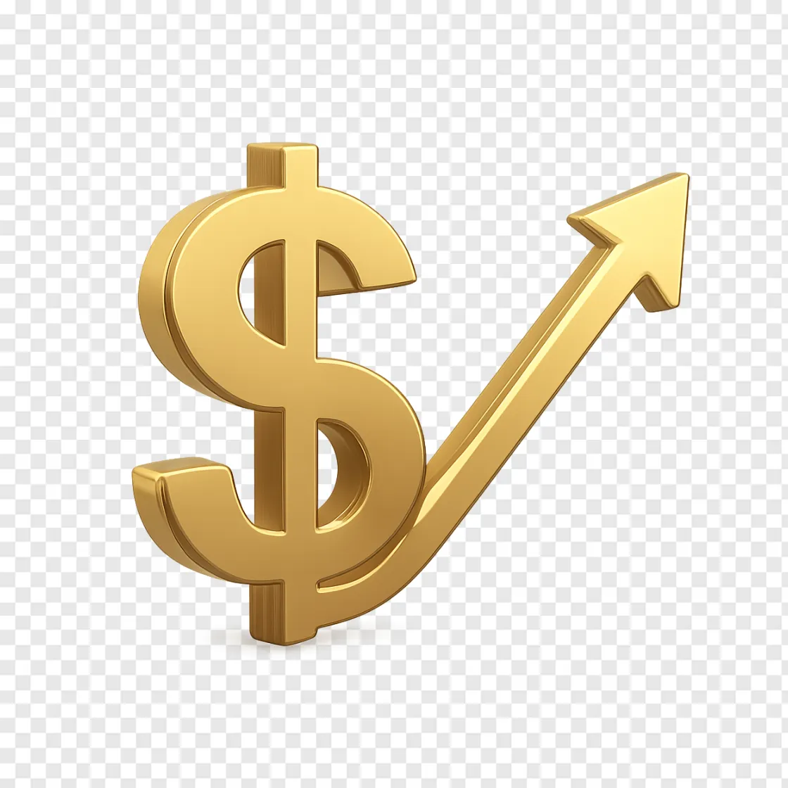US Dollar And Economy Growth PNG