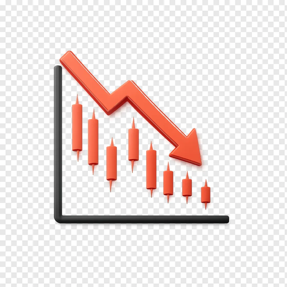 Stock Market Crash Chart PNG Image