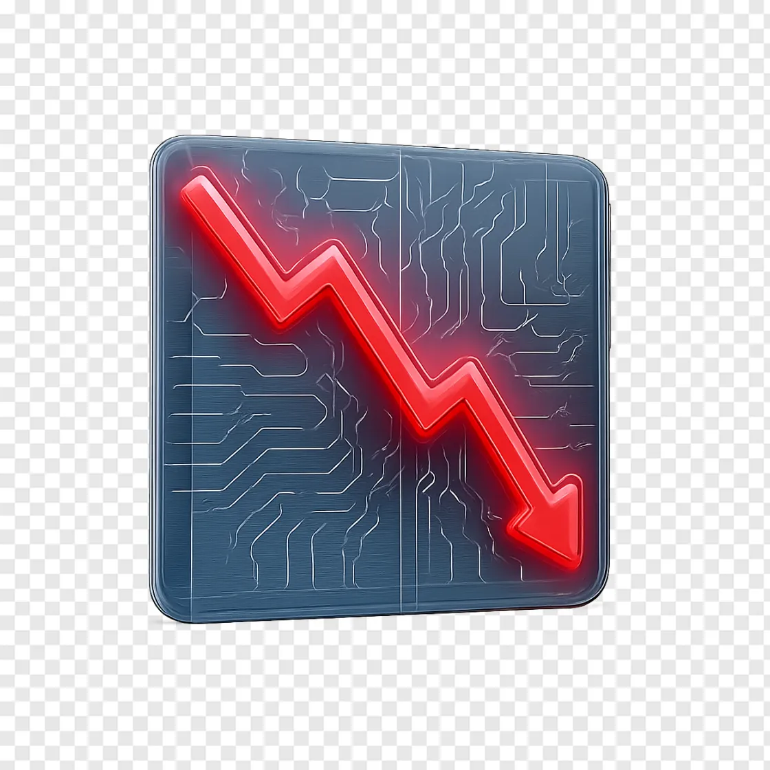 AI Stock Market Trend PNG Transparent Image