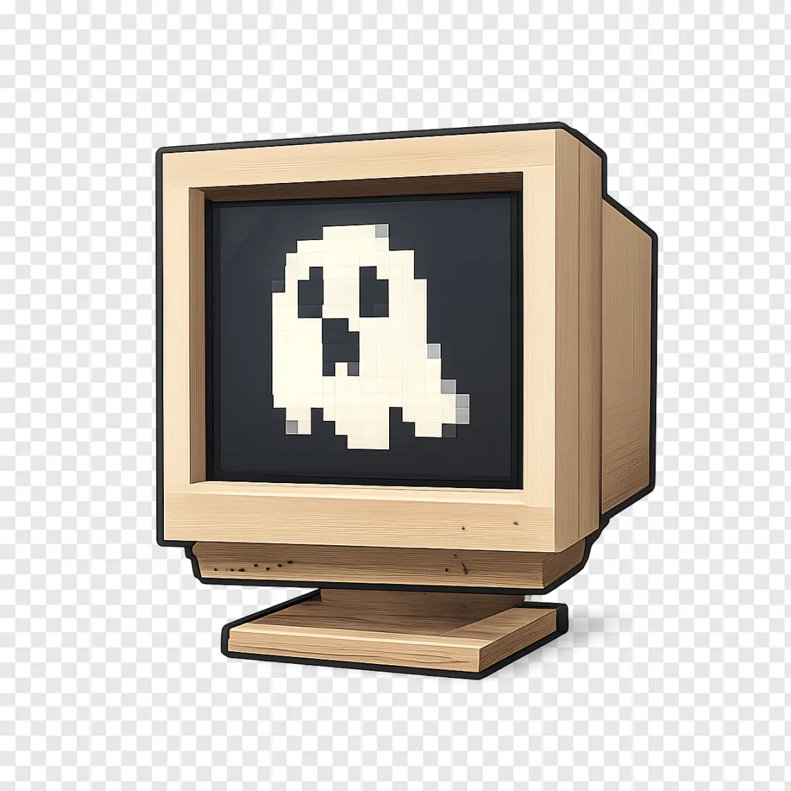 Retro Roblox Ghost PNG