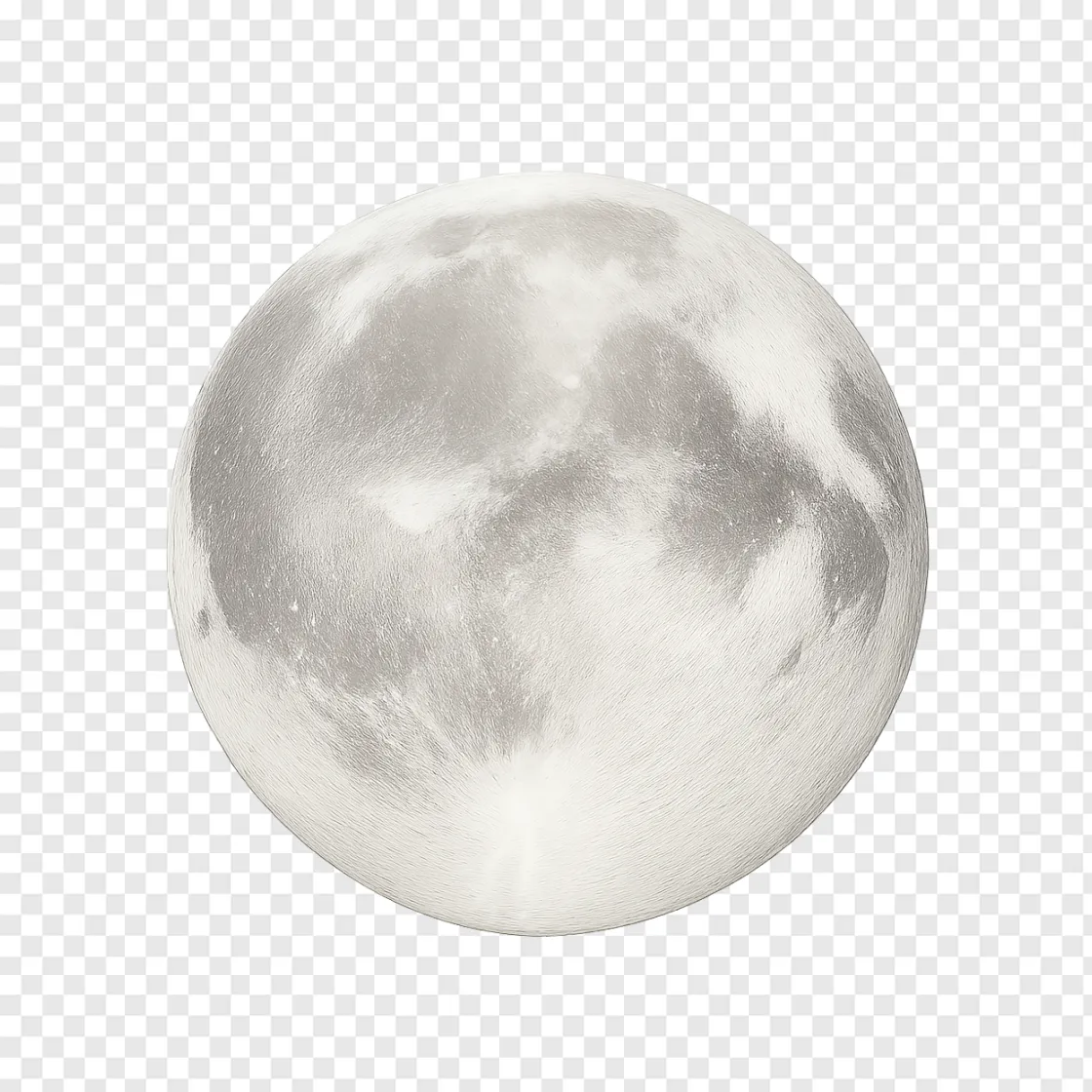 Full Moon PNG Image With Transparent Background