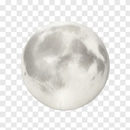 Full Moon PNG Image With Transparent Background