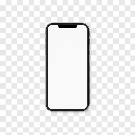 Modern Smartphone Mockup PNG Transparent Background