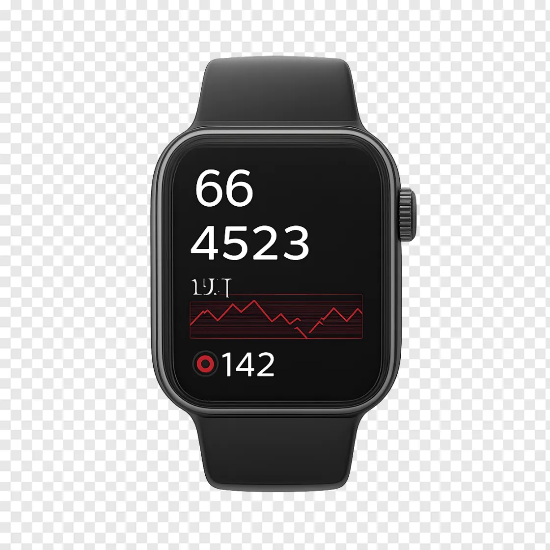 Modern Smartwatch Fitness Tracker PNG