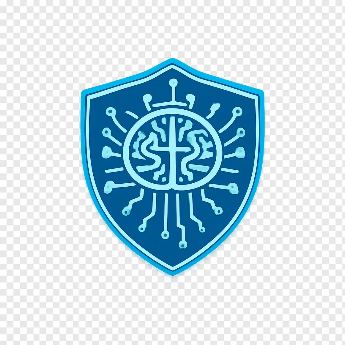 AI Security Shield PNG Transparent Image