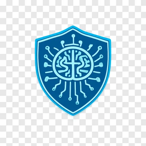 AI Security Shield PNG Transparent Image