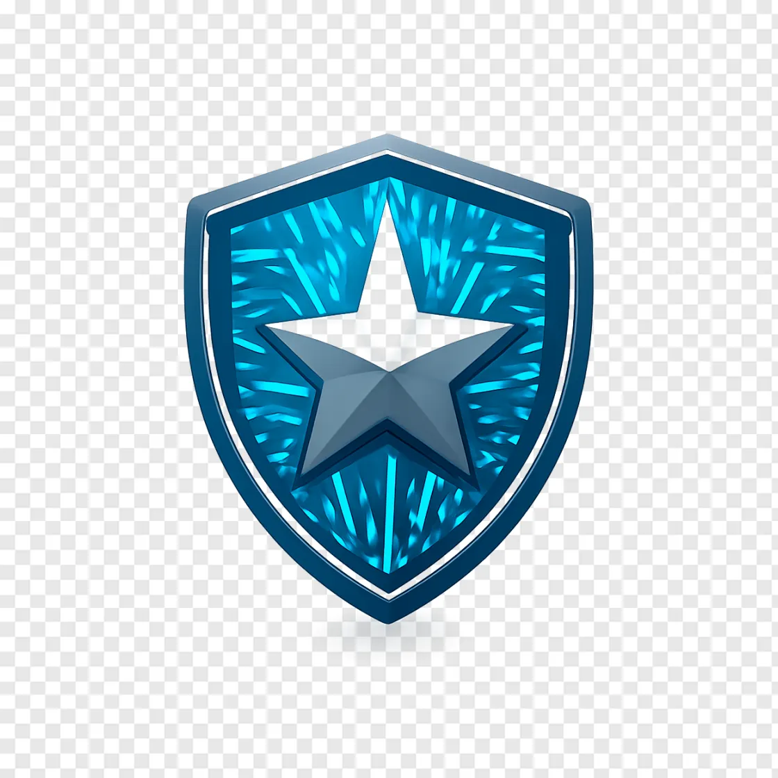 Futuristic AI Force Shield PNG Transparent Background