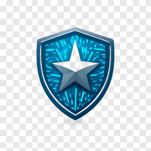 Futuristic AI Force Shield PNG Transparent Background