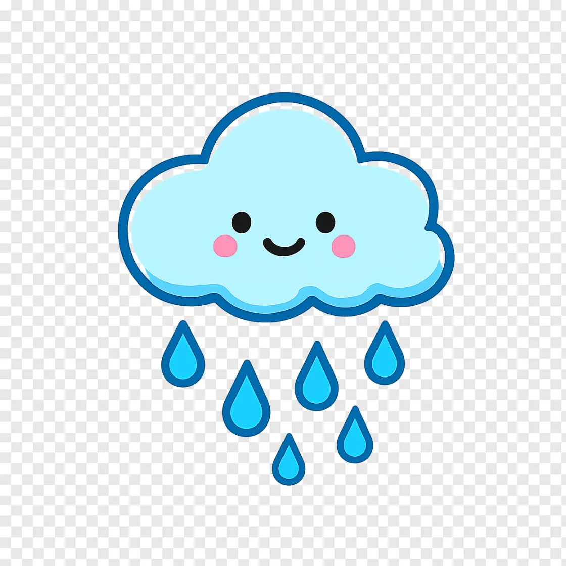 Rain Cloud PNG Transparent Image