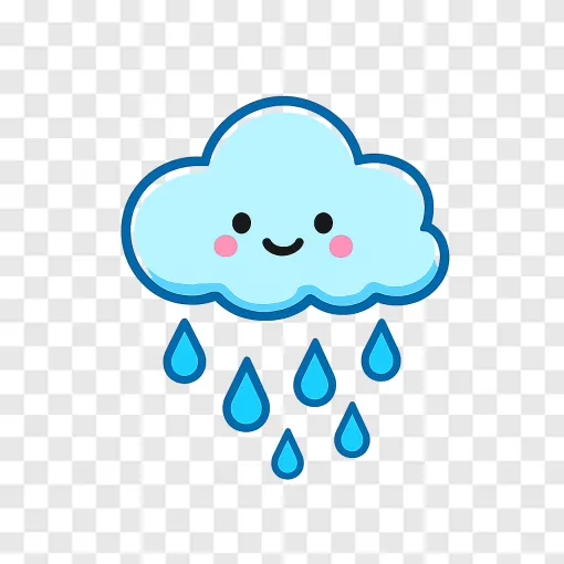 Rain Cloud PNG Transparent Image
