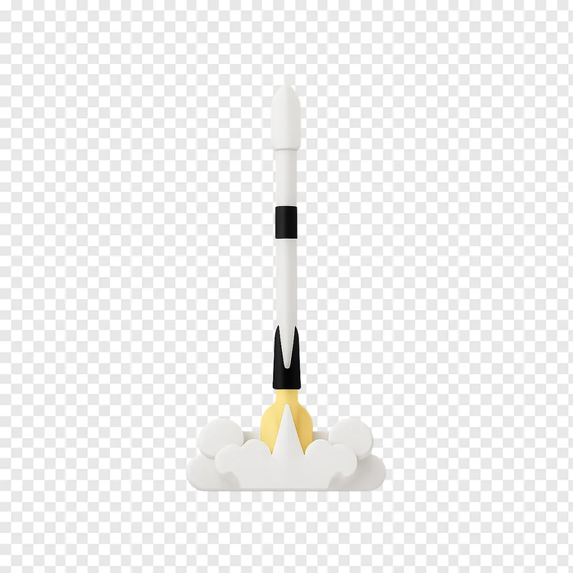 Falcon 9 Rocket Launch PNG Transparent Image