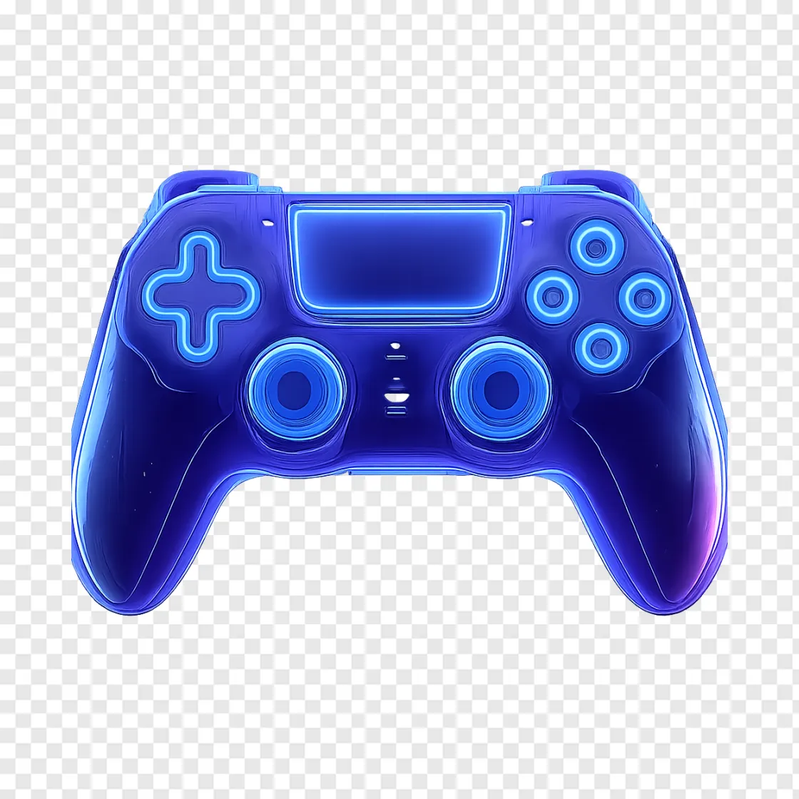Futuristic Sci-Fi Game Controller PNG Transparent Asset