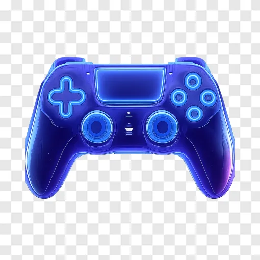 Futuristic Sci-Fi Game Controller PNG Transparent Asset