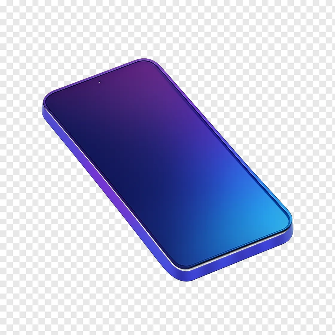 Modern Smartphone Mockup PNG Transparent Background