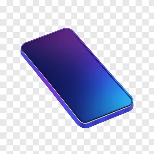 Modern Smartphone Mockup PNG Transparent Background