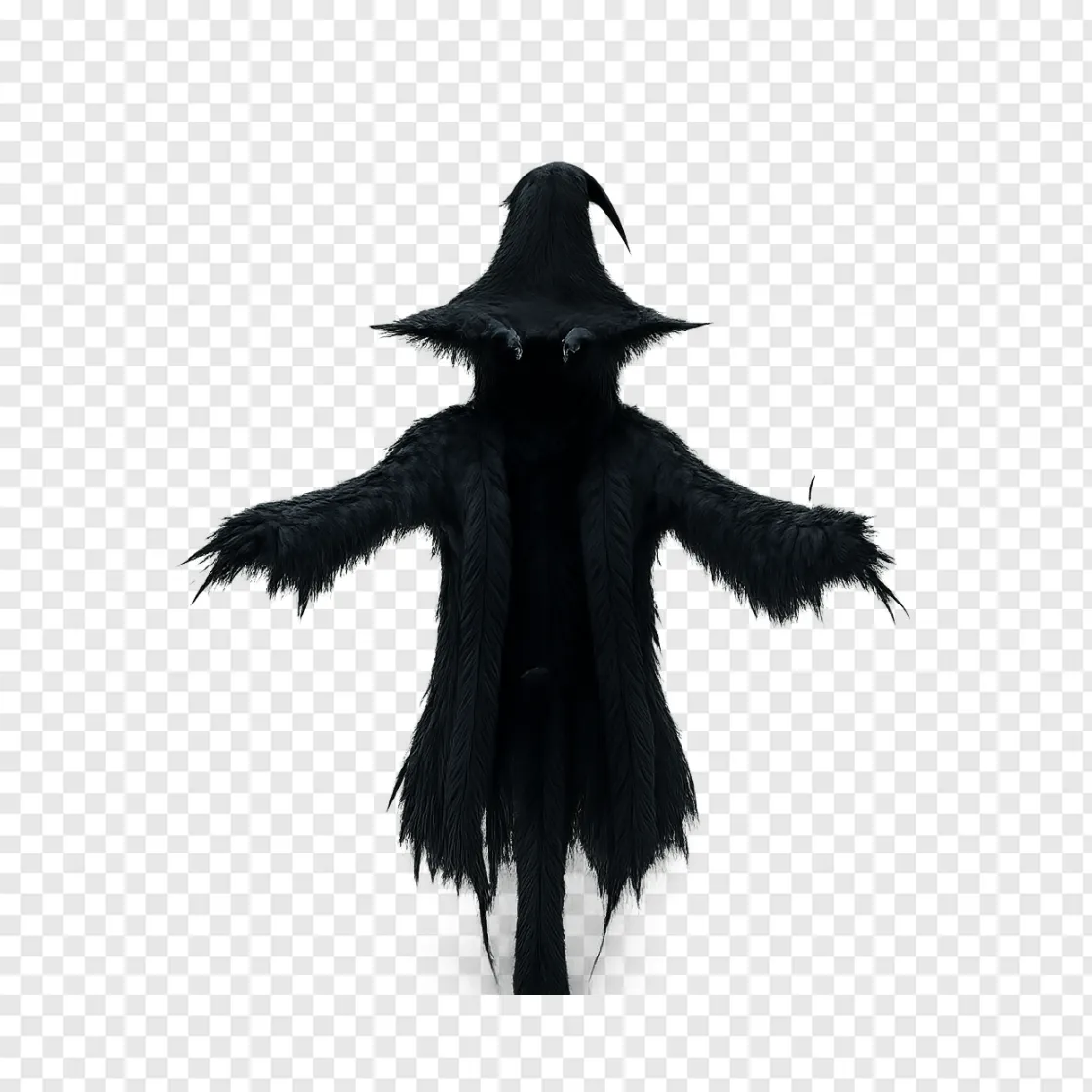Spooky Scarecrow In Corn Field PNG