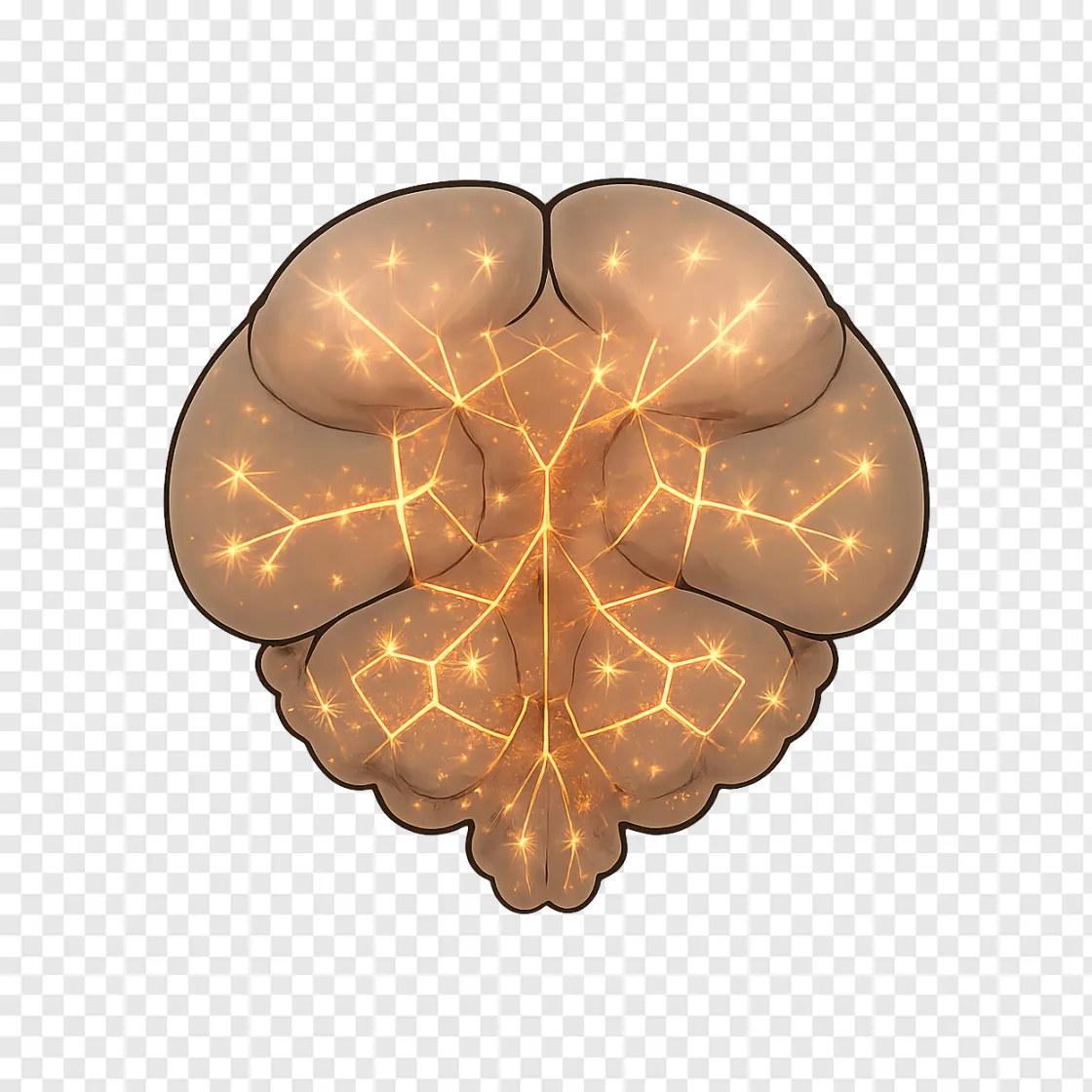 Fruit Fly Brain Neural Network PNG Transparent Image