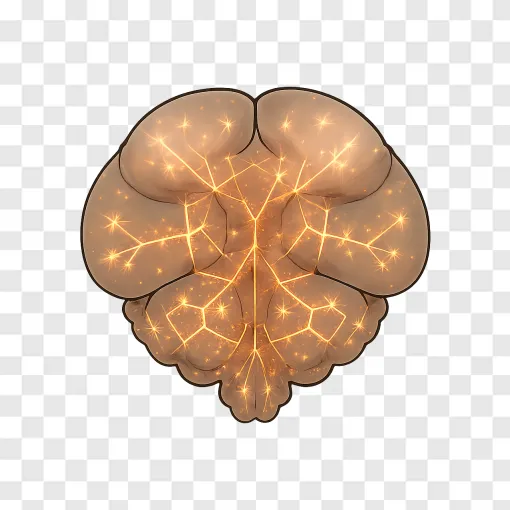 Fruit Fly Brain Neural Network PNG Transparent Image