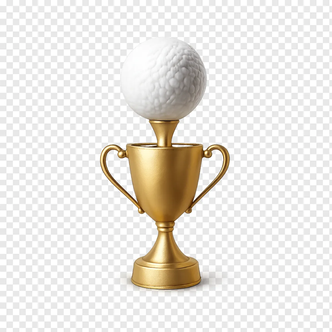 Presidents Cup Golf Trophy PNG Transparent Image
