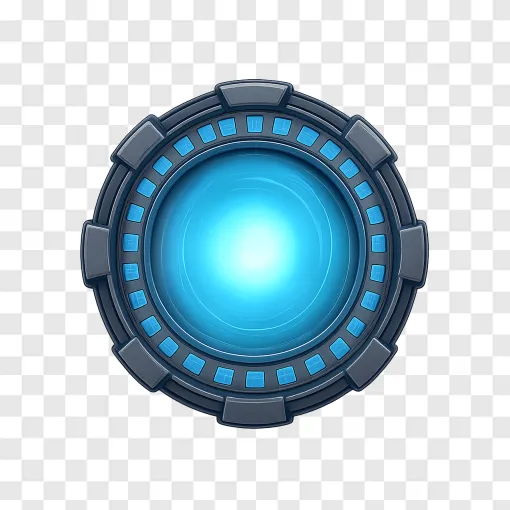 Futuristic Sci-Fi Portal PNG Design For Gamers