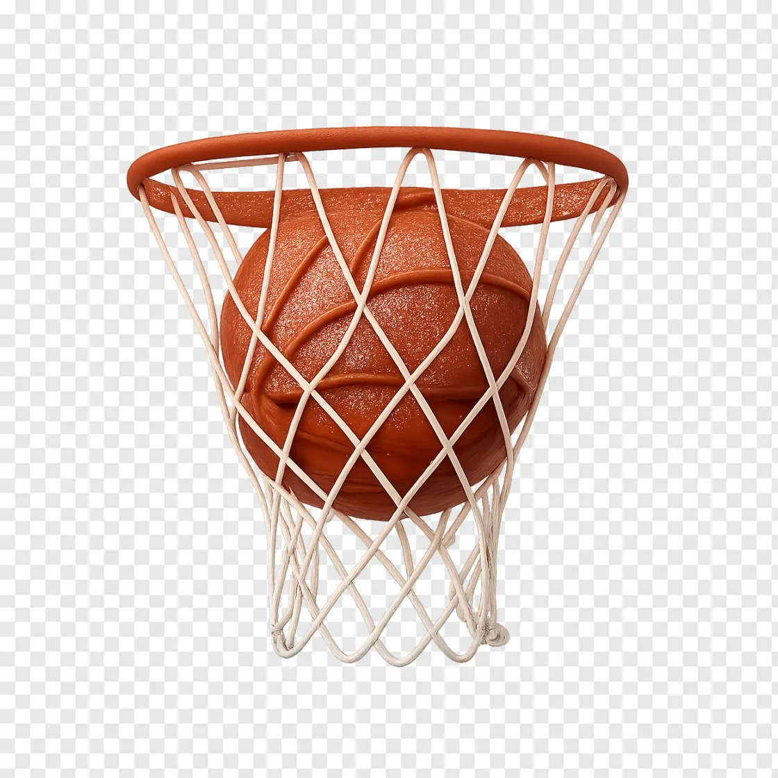 Basketball Hoop And Ball PNG Image For Sports Designs