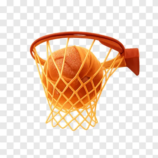 Basketball Hoop And Ball PNG Transparent Image