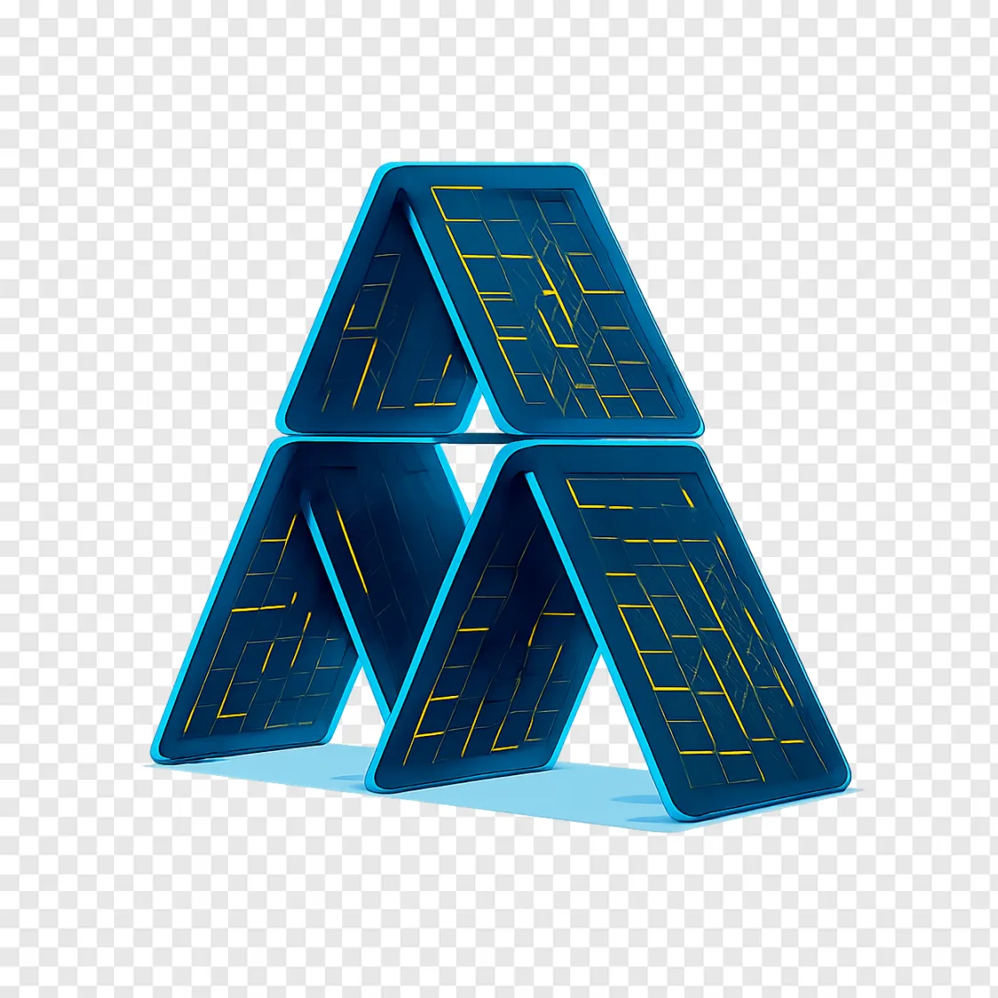AI Risk House Of Cards PNG