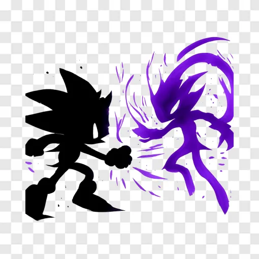 Shadow Vs Mewtwo Battle PNG Graphic For Design